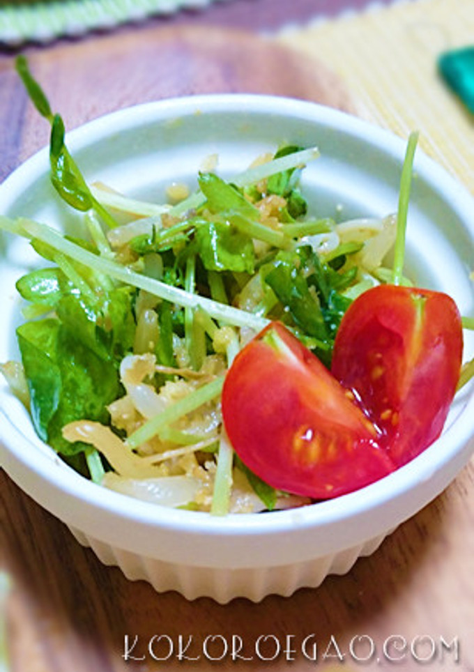 豆苗ともやしの節約レシピ-レシピのメイン写真