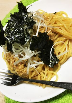 簡単♡香ばし醤油の納豆パスタ-レシピのメイン写真