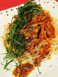 大葉香る~鶏肉の簡単♪旨辛キムチ炒め☆-レシピのメイン写真