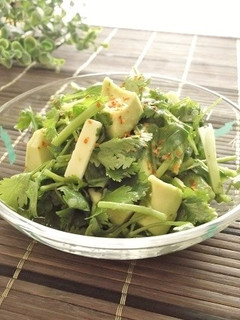 柚子胡椒風味♪アボパクチーズサラダ-レシピのメイン写真