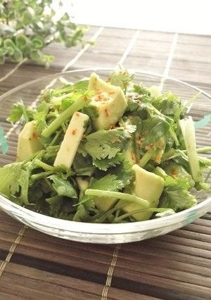 柚子胡椒風味♪アボパクチーズサラダ-レシピのメイン写真