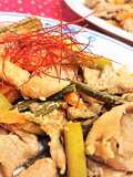 食欲↑【豚肉とにんにくの芽のピリ辛炒め】