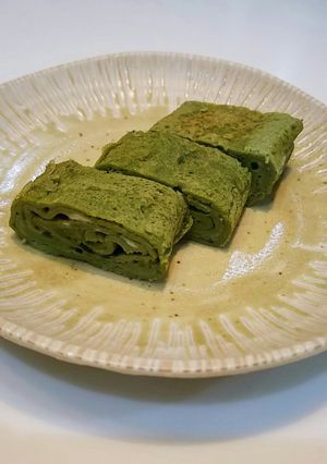スピルリナ入り☆卵焼き-レシピのメイン写真