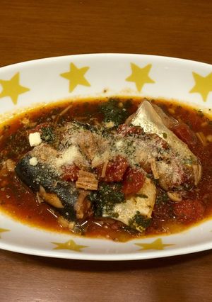 骨まで美味しいサンマのトマト煮-レシピのメイン写真