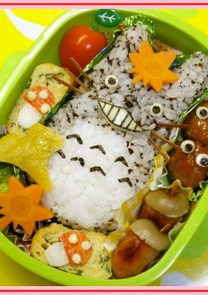 トトロ キャラ弁 ひじき おにぎり 秋-レシピのメイン写真