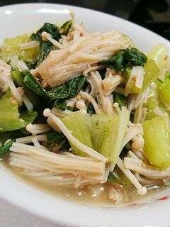 簡単!チンゲン菜とえのきのお浸し-レシピのメイン写真