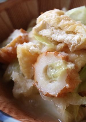 ちくわ・キャベツ・油揚げのみぞれ煮 ♪-レシピのメイン写真