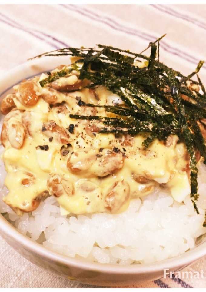 茹で卵と納豆が新感覚！なったマヨごはん-レシピのメイン写真
