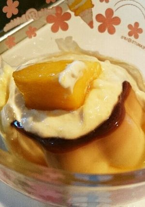 マンゴーホイップのプリン-レシピのメイン写真