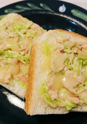 ツナキャベツトースト〈1歳～幼児食〉朝食-レシピのメイン写真