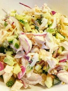 蒸し鶏胸肉と野菜の簡単サラダ-レシピのメイン写真
