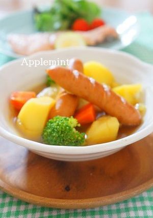 焼きウィンナーのカレーポトフ-レシピのメイン写真
