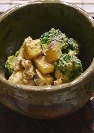 かんしょと鶏肉のハニーマスタードサラダ-レシピのメイン写真