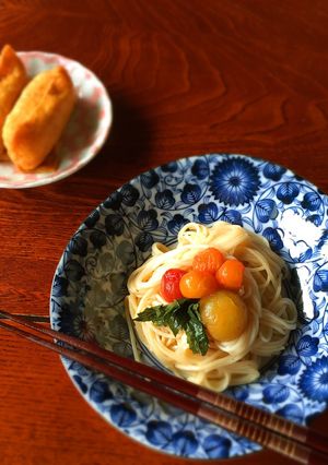 かんたん、そうめん。青じそ×豆乳×ラー油-レシピのメイン写真