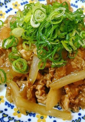 甘くて美味しい淡路島玉ねぎで豚すき♪豚丼-レシピのメイン写真