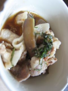 なすと豚しゃぶの梅肉だれ-レシピのメイン写真