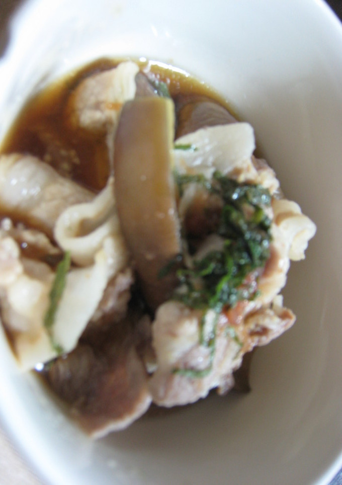 なすと豚しゃぶの梅肉だれ-レシピのメイン写真