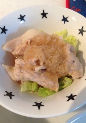 豚薄切りのみぞれ煮-レシピのメイン写真