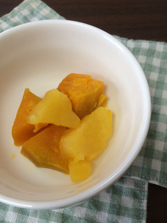 さつまいもとかぼちゃのみかん煮-レシピのメイン写真