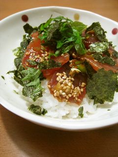 ピリ辛!まぐろのポキ丼-レシピのメイン写真