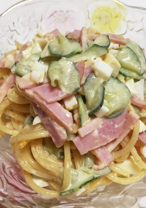 スパゲッティで作る！マカロニサラダ♪-レシピのメイン写真