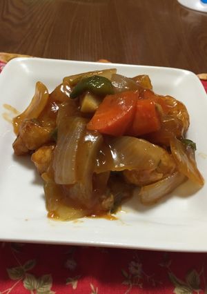 【簡単】白身魚の甘酢あん(酢豚風)-レシピのメイン写真