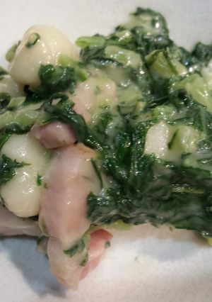 大根菜とベーコンのチーズソースニョッキ-レシピのメイン写真