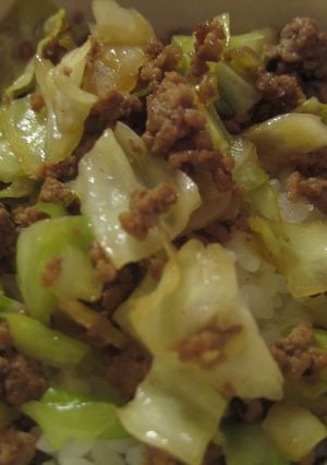 何杯でもいけちゃうかも!キャべ肉丼-レシピのメイン写真