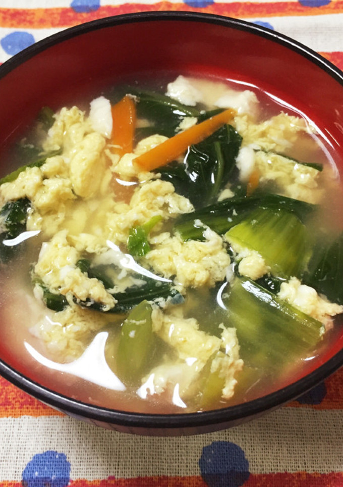 体があったまる！青梗菜の中華スープ♪-レシピのメイン写真
