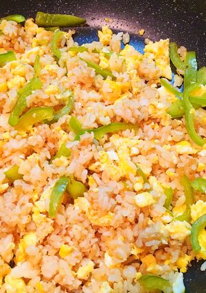 味付け簡単！揚げ玉青じそチャーハン-レシピのメイン写真