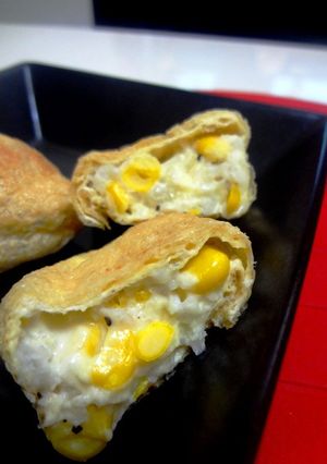 コーンの巾着焼き-レシピのメイン写真