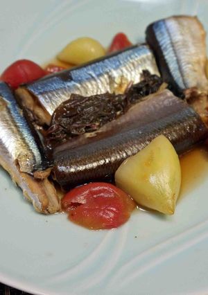 さんまと梅にんにくの煮つけ-レシピのメイン写真