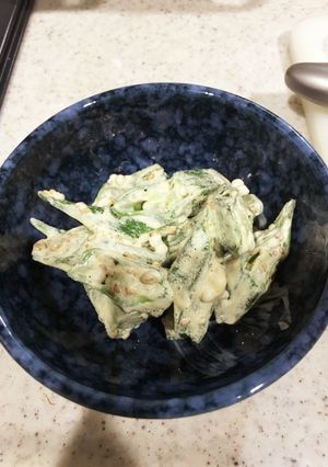 簡単もう一品！オクラのマヨポン和え-レシピのメイン写真