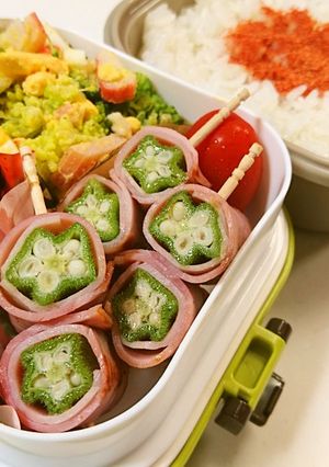 お弁当に☆かわいい☆オクラのハム巻き☆-レシピのメイン写真