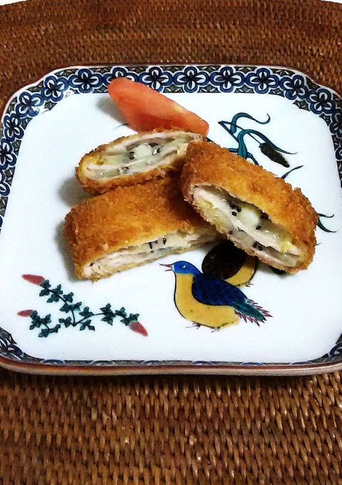 豚肉ロース薄切りとキュウイのはさみ揚げ-レシピのメイン写真