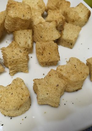 離乳食後期☆5分で!サクフワきなこぱん-レシピのメイン写真