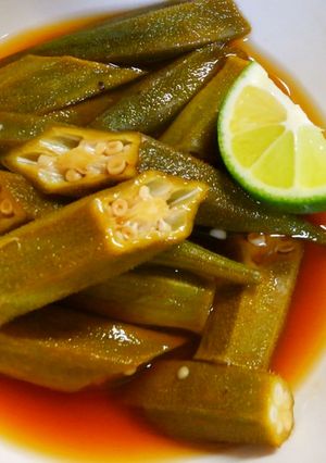 レンジで簡単！オクラの酢の物♪すだち風味-レシピのメイン写真