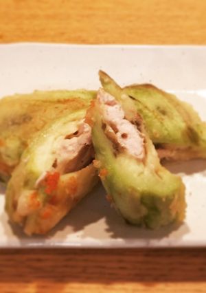 超簡単！なすのささみチーズはさみ揚げ-レシピのメイン写真