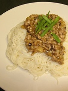 とろ~り♪肉みそそうめん-レシピのメイン写真