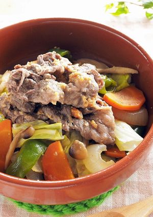 野菜を美味しく!牛肉のちゃんちゃん風-レシピのメイン写真