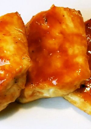 お弁当に！鶏むね肉のバーベキューソース風-レシピのメイン写真