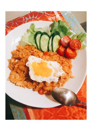半熟卵の♪ナシゴレンプレート✨-レシピのメイン写真