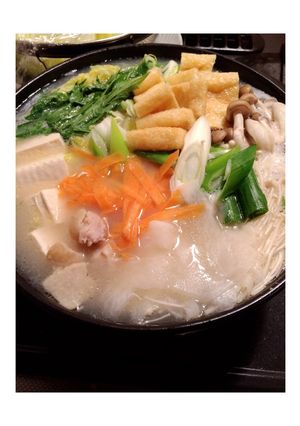 野菜たっぷり♪鶏白湯鍋✨-レシピのメイン写真