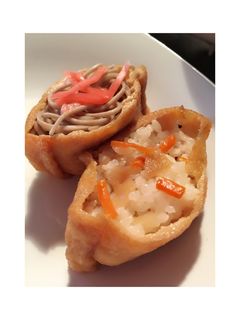 おいなりさん♪お蕎麦と酢飯✨-レシピのメイン写真