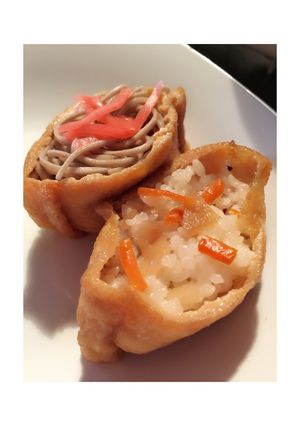 おいなりさん♪お蕎麦と酢飯✨-レシピのメイン写真