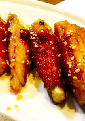 鶏手羽中のピリ辛甘酢醤油-レシピのメイン写真
