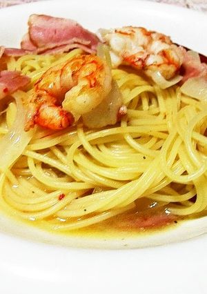 海老のオイルパスタ-レシピのメイン写真