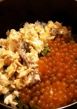 鮭とイクラの親子丼-レシピのメイン写真