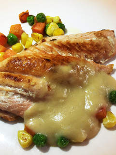 ソース作り不要。焼鮭のクリームソースがけ-レシピのメイン写真
