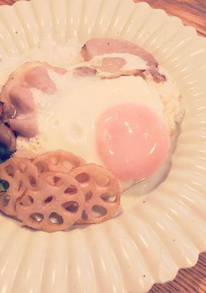 忙しい朝のハムエッグライス☆-レシピのメイン写真